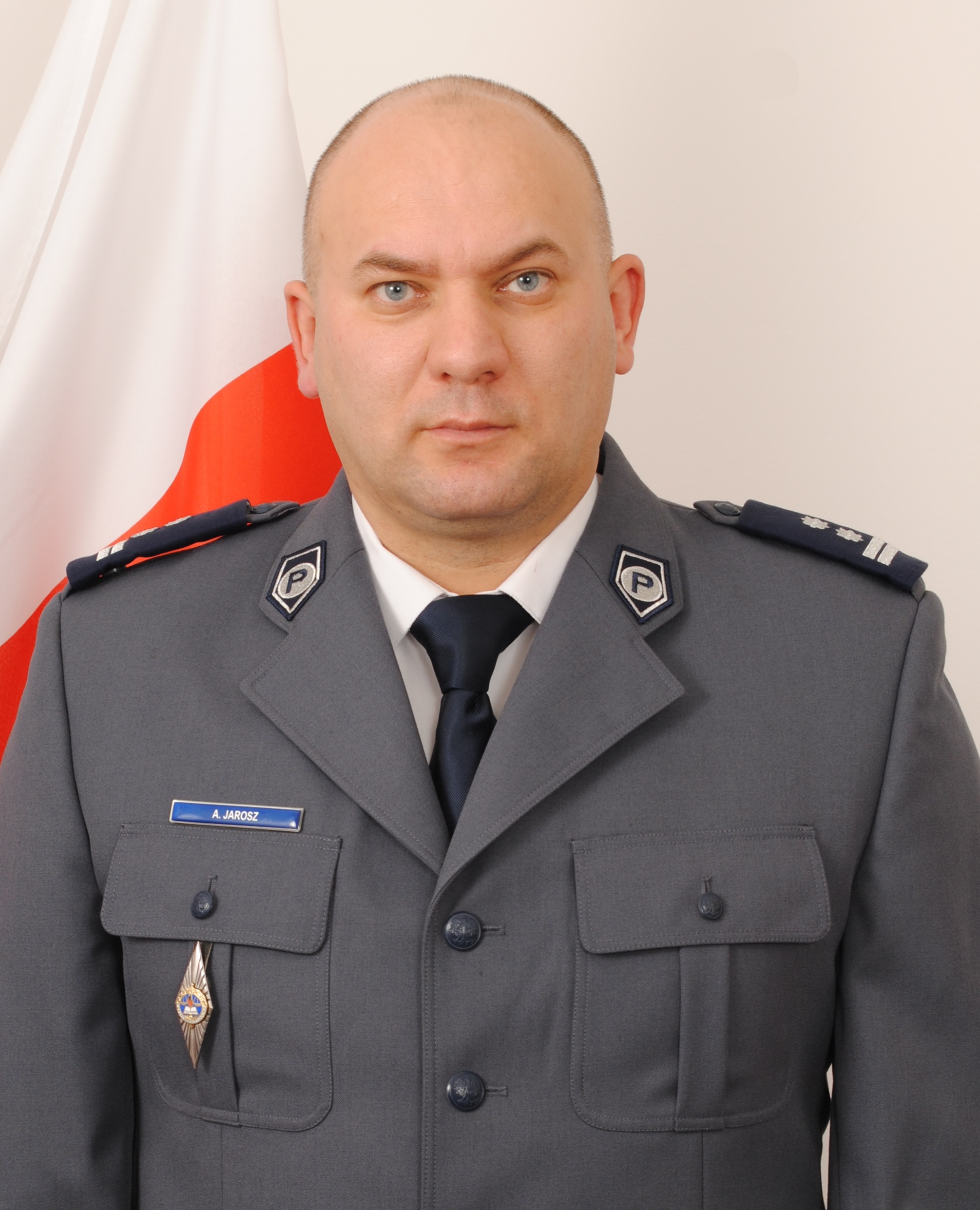 Komendant Komisariatu Policji Bydgoszcz Wyżyny młodszy inspektor Adam Jarosz