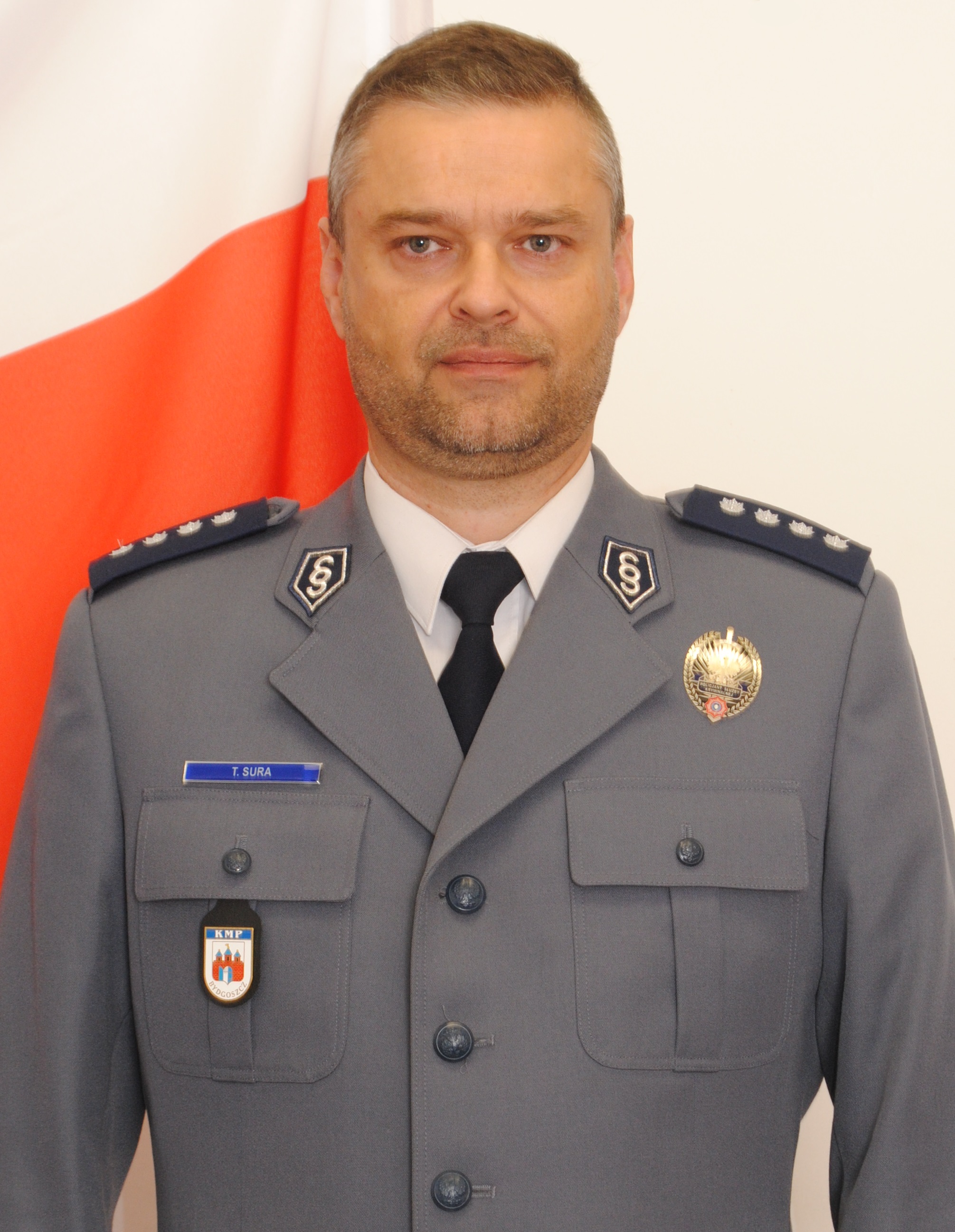 Komendant Komisariatu Policji Bydgoszcz-Śródmieście nadkomisarz Tomasz Sura