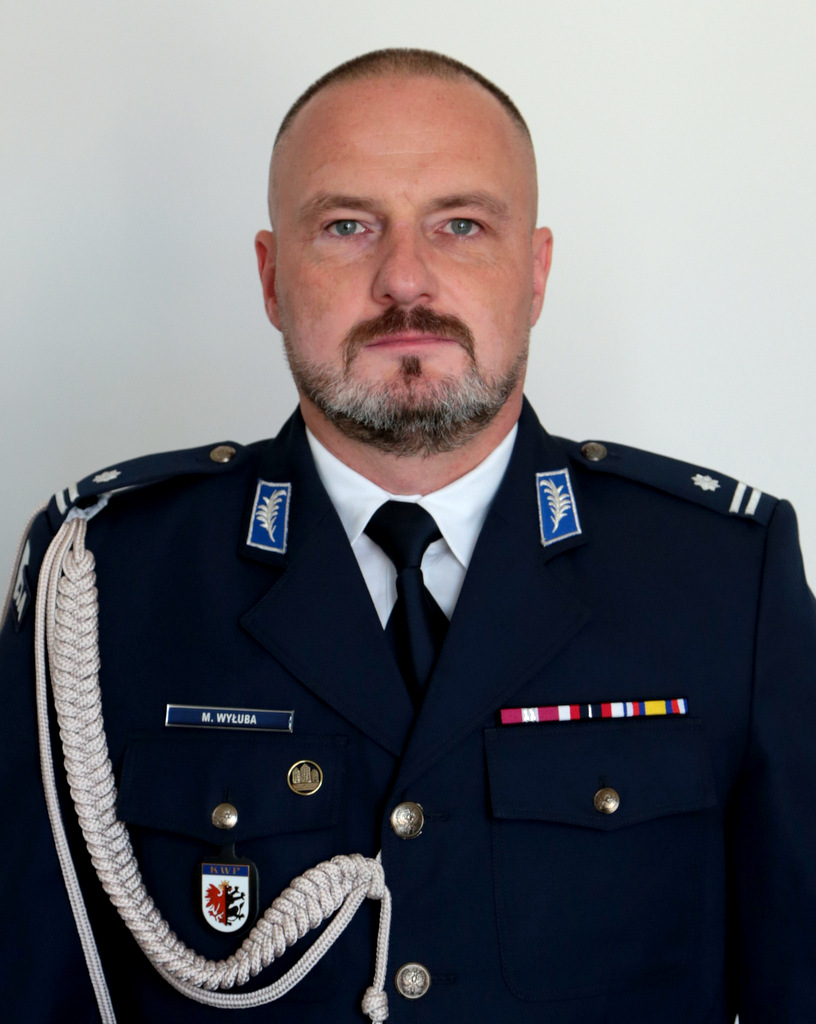 Pierwszy Zastępca Komendanta Miejskiego Policji w Bydgoszczy podinspektor Marcin Wyłuba