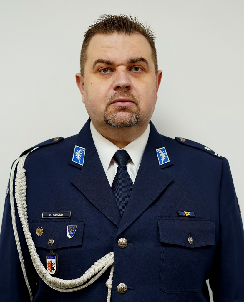 Zastępca Komendanta Miejskiego Policji w Bydgoszczy podinspektor Marcin Klimczak