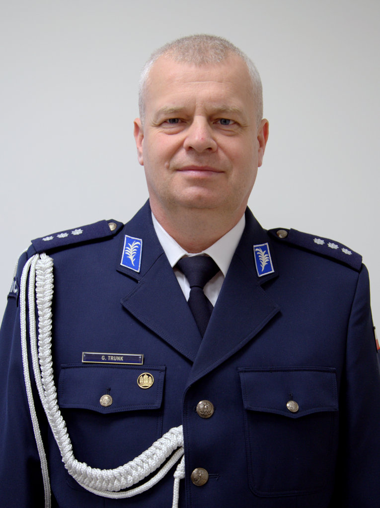 Komendant Komisariatu Policji Bydgoszcz-Wyżyny komisarz Grzegorz Trunk